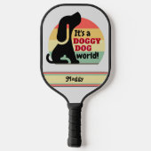 Personalisierter Hund Pickleball Schläger (Rückseite)