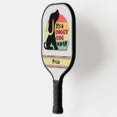 Personalisierter Hund Pickleball Schläger (Links)