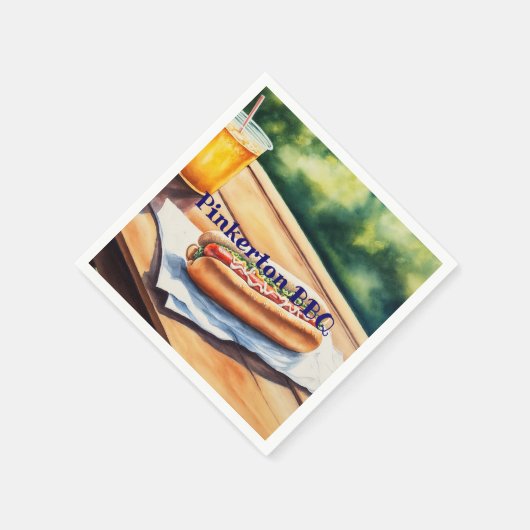 Personalisierter Hund Serviette (Ecke)