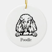 Personalisierter Hund, Topfe, Cu Ceram Keramik Ornament (Vorne)