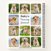 Personalisierter Hund über 11 Fotomaterial Notizblock (Rückseite)