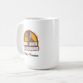 Personalisierter Hund über Dackel Hunde Rasse Kaffeetasse (Vorderseite Links)