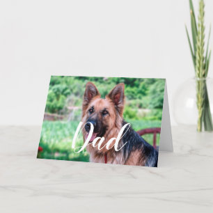 Personalisierter Hund Vater Funny Foto Happy Vathe Karte
