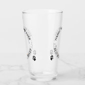 Personalisierter Hund Vater Haustier Foto Glücklic Glas (Links)