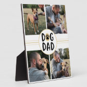 Personalisierter Hund Vater Vier Foto Fotoplatte (Seite)