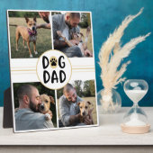 Personalisierter Hund Vater Vier Foto Fotoplatte (Seite)