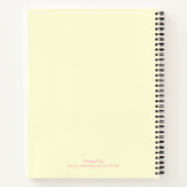 Personalisierter Hund Welpengeschenk Notizblock (Rückseite)