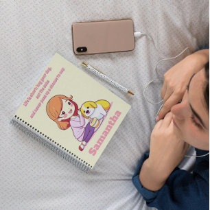 Personalisierter Hund Welpengeschenk Notizblock