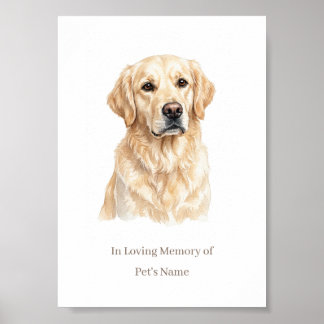 Personalisierter Hunde-Gedenkporträt-Druck mit Bea Poster