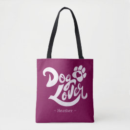 Personalisierter Hunde-Liebhaber handgeschriebenes Tasche
