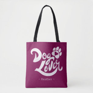 Personalisierter Hunde-Liebhaber handgeschriebenes Tasche