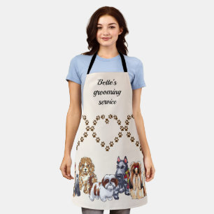 Personalisierter Hundebau Schürze