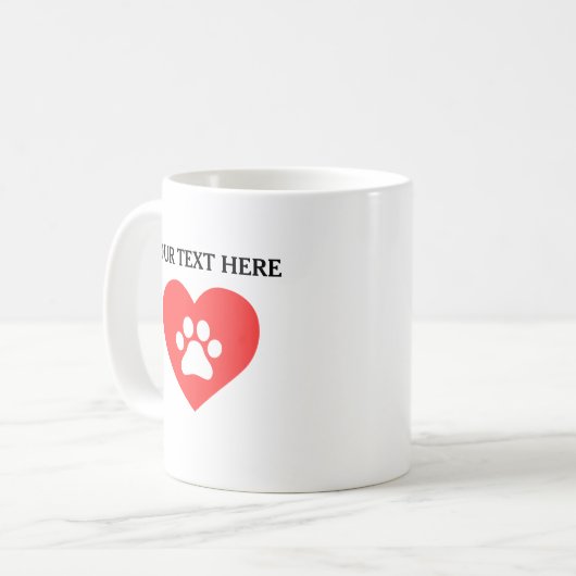 Personalisierter Hundebesitzer Tasse (Vorderseite Links)
