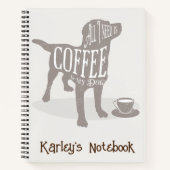 Personalisierter Hundefreund Notizblock (Vorderseite)