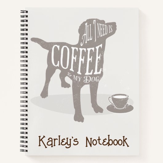 Personalisierter Hundefreund Notizblock (Vorderseite)