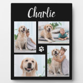 Personalisierter Hundefüßer über 4 Fotomaterial Fotoplatte (Vorderseite)