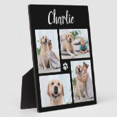 Personalisierter Hundefüßer über 4 Fotomaterial Fotoplatte (Seite)