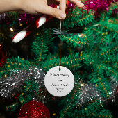 Personalisierter Hundekatzen-Gedenktag Keramik Ornament