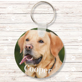 Personalisierter Hundeliebhaber des Fotos Schlüsselanhänger