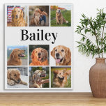 Personalisierter Hundelober für benutzerdefinierte Künstlicher Leinwanddruck<br><div class="desc">Feiern Sie Ihren besten Freund mit einem benutzerdefinierten Foto Collage Leinwand gedruckt. Egal ob Sie einen neuen Welpen haben, oder um sich jedes Jahr die besonderen Momente zu merken, jedes Tier verdient eine personalisierte Foto Leinwand ! Unsere Hund-Foto-Leinwand hat 9 Fotos, fett monogramm Namen zu personalisieren .Siehe 'Personalize this template',...</div>