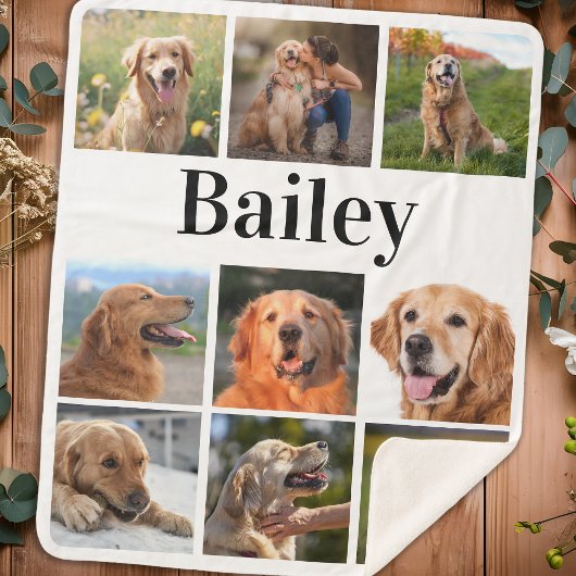 Personalisierter Hundelober für benutzerdefinierte Sherpadecke