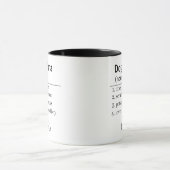 Personalisierter Hundemama-Mug mit Definition Tasse (Zentrum)