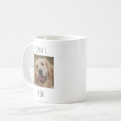 Personalisierter Hundemutter-2-Foto-Becher | Indiv Kaffeetasse (Vorderseite Links)