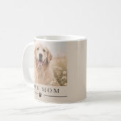 Personalisierter Hundemutter-Foto-Becher | Benutze Kaffeetasse (Vorderseite Links)