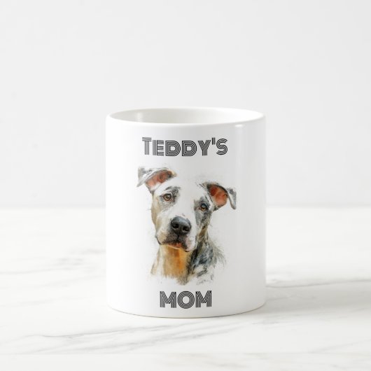 Personalisierter Hundemutter-Foto-Becher | Individ Kaffeetasse (Mittel)