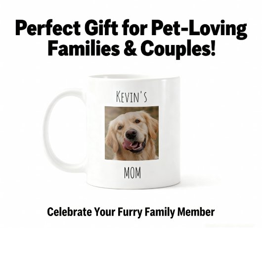 Personalisierter Hundemutter-Foto-Becher | Individ Kaffeetasse