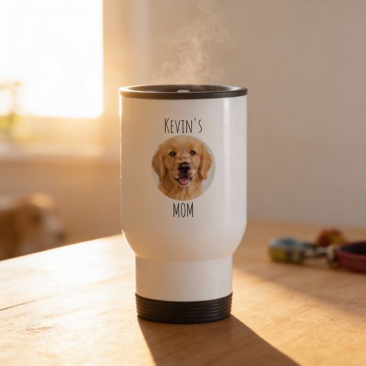 Personalisierter Hundemutter-Foto-Becher | Individ Reisebecher