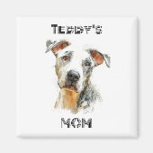 Personalisierter Hundemutter-Magnet | Maßgeschenk Magnet (Vorne)