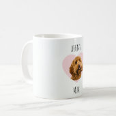 Personalisierter Hundemutter-Valentinsbecher | Ben Kaffeetasse (Vorderseite Links)