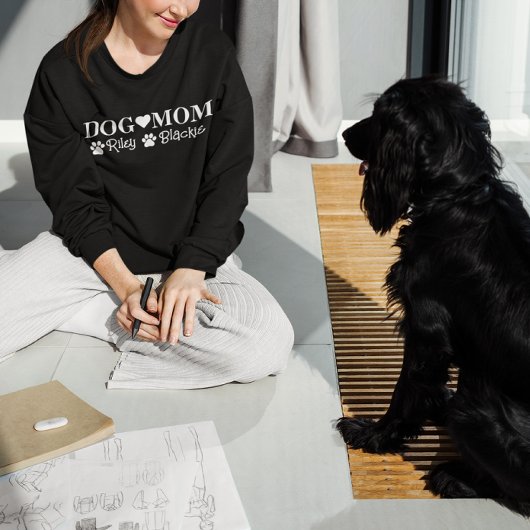 Personalisierter Hundename Mama-Geschenk Sweatshirt