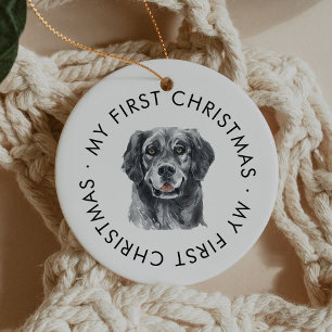 Personalisierter Hundename Retriever Mein erstes W Keramik Ornament