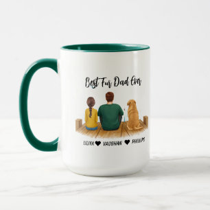 Personalisierter Hundepapa   Bester Hundepapa über Tasse