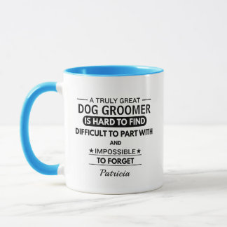 Personalisierter Hundepfleger-Schätzungskaffee Tasse