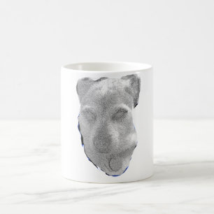 Personalisierter Hundeporträt-Becher – Schwarze Gr Kaffeetasse