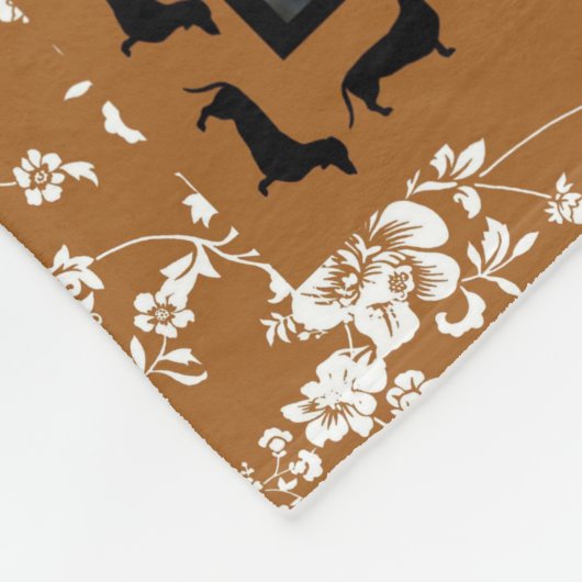 Personalisierter Hundequilt Fleecedecke (Ecke)