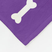 Personalisierter Hundeschlittenpaw Blanko-Name Fleecedecke (Ecke)