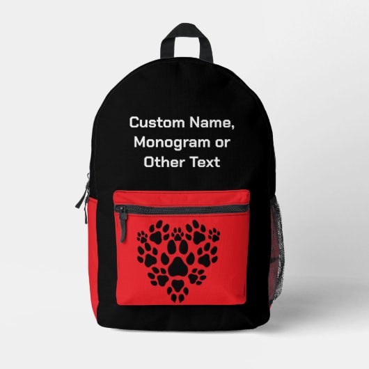 Personalisierter Hundeschrank - Benutzerdefinierte Bedruckter Rucksack (Vorderseite)