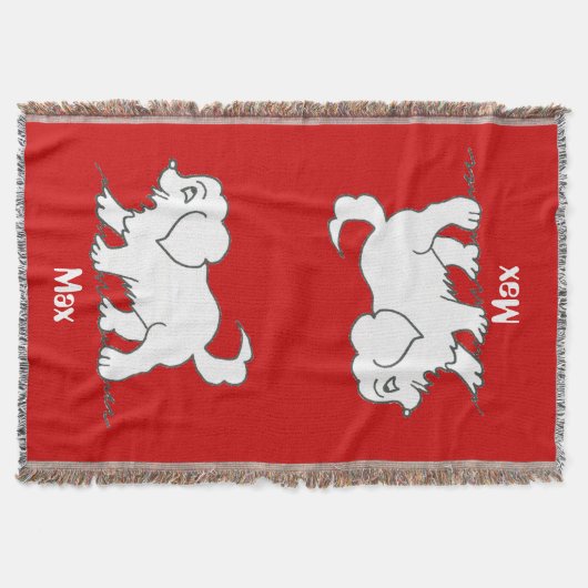 Personalisierter Hundeschuh Decke (Vorderseite)