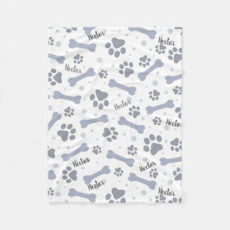 Personalisierter Hundeschuh Fleecedecke