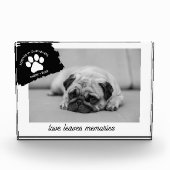 Personalisierter Hundespeicher-Geschenk für Hausti Fotoblock (Vorderseite)