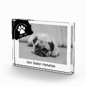 Personalisierter Hundespeicher-Geschenk für Hausti Fotoblock (Rechts)
