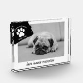Personalisierter Hundespeicher-Geschenk für Hausti Fotoblock (Links)