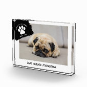 Personalisierter Hundespeicher-Geschenk für Hausti Fotoblock (Rechts)