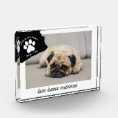 Personalisierter Hundespeicher-Geschenk für Hausti Fotoblock (Links)
