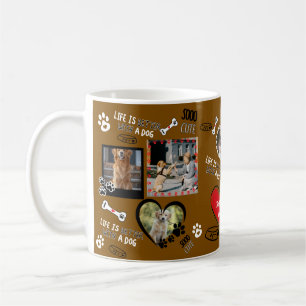 Personalisierter Hundetassen mit Hundegesicht, ind Kaffeetasse