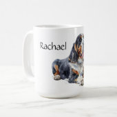 Personalisierter Hundshund Kaffeetasse (Vorderseite Links)